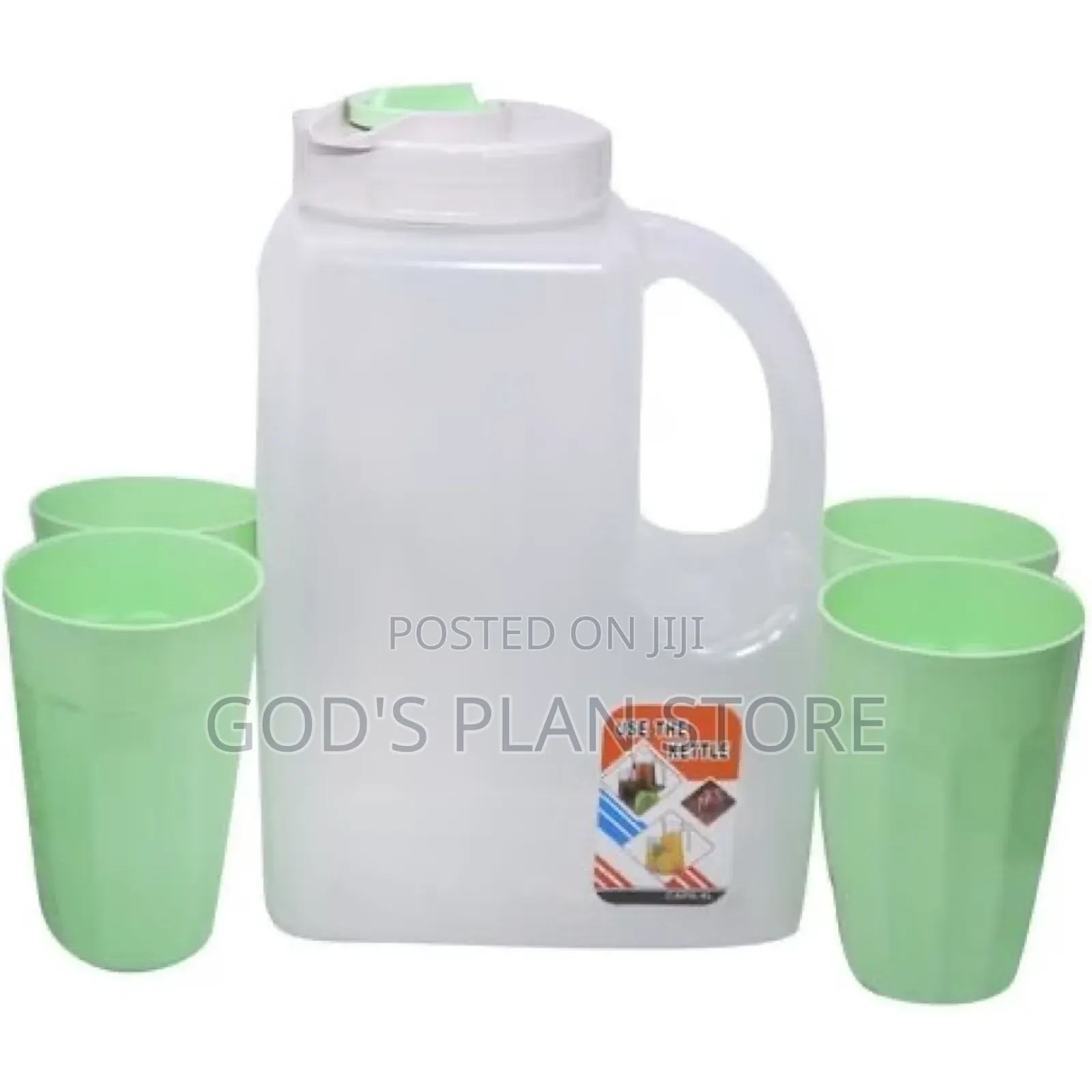 Plastic Water Fridge Bottles With 4 Bottles