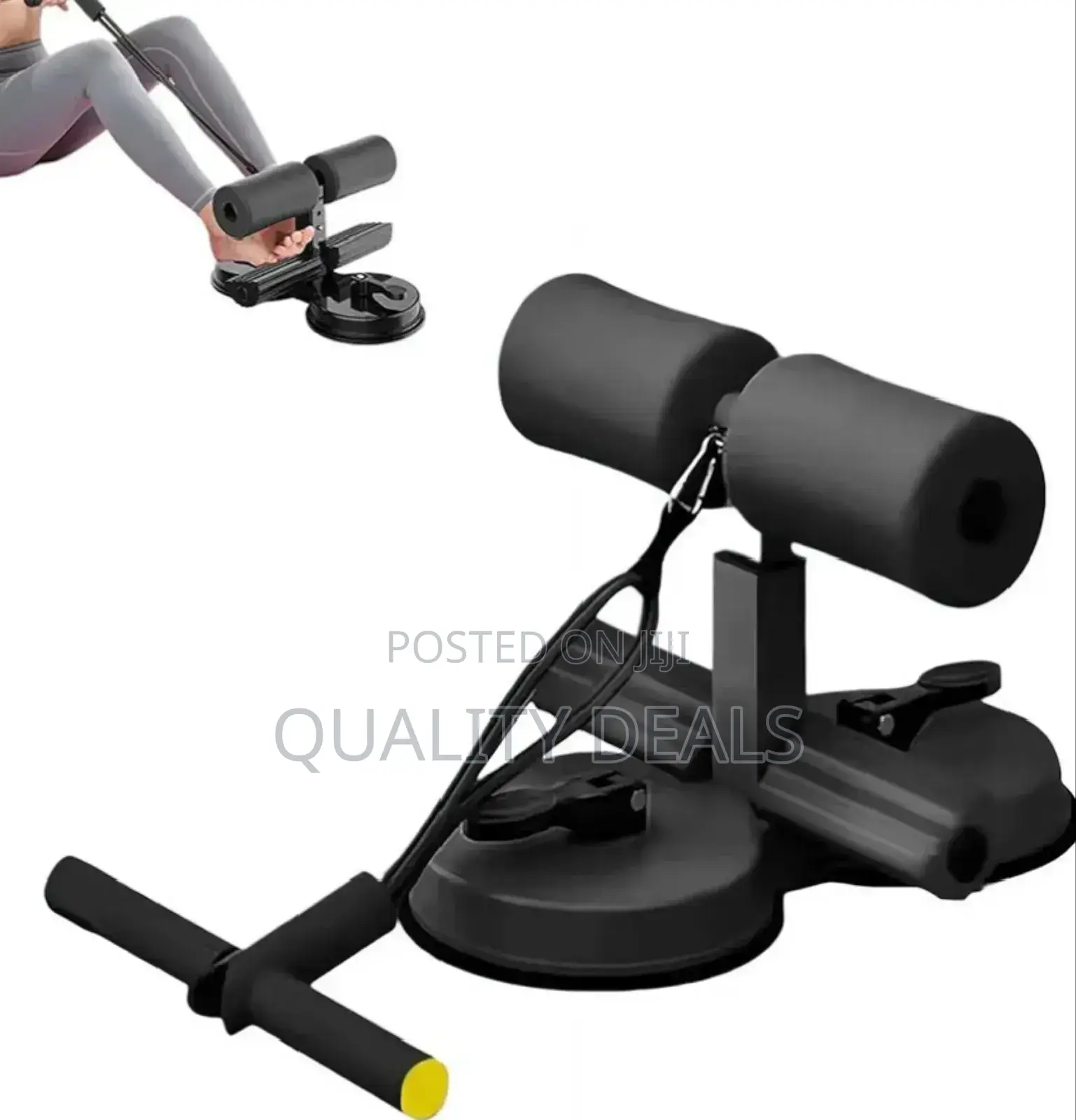 Powerful Suction Sit Up Bar With Resistance Bands