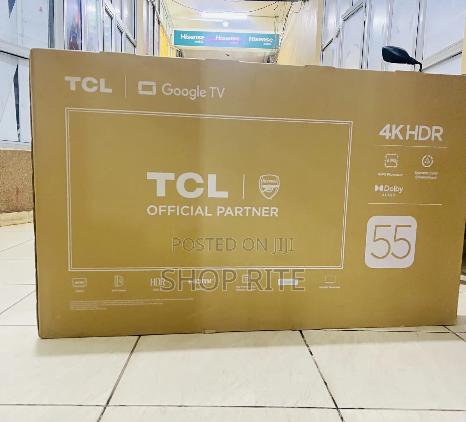 TCL 55 Inches 4 K HDR Smart Google Tv Dolby Atoms Sound