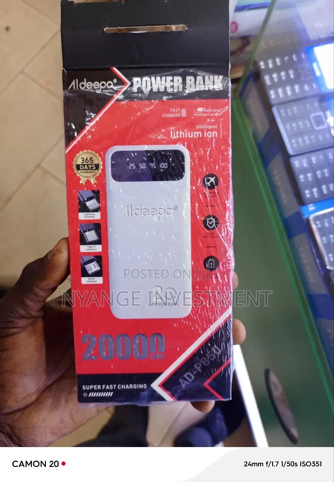 Aldeepo Power Bank 20000mah
