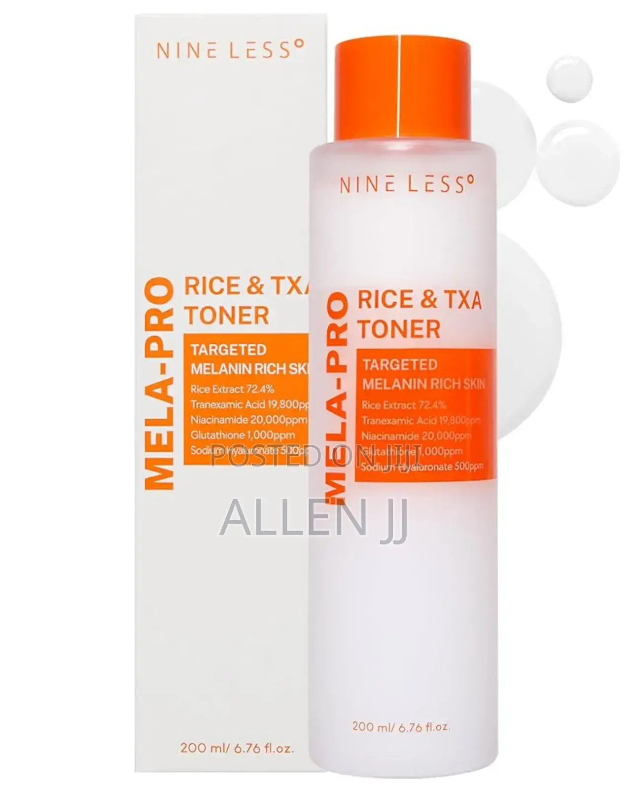 Nineless Mela-Pro Rice Txa Toner.