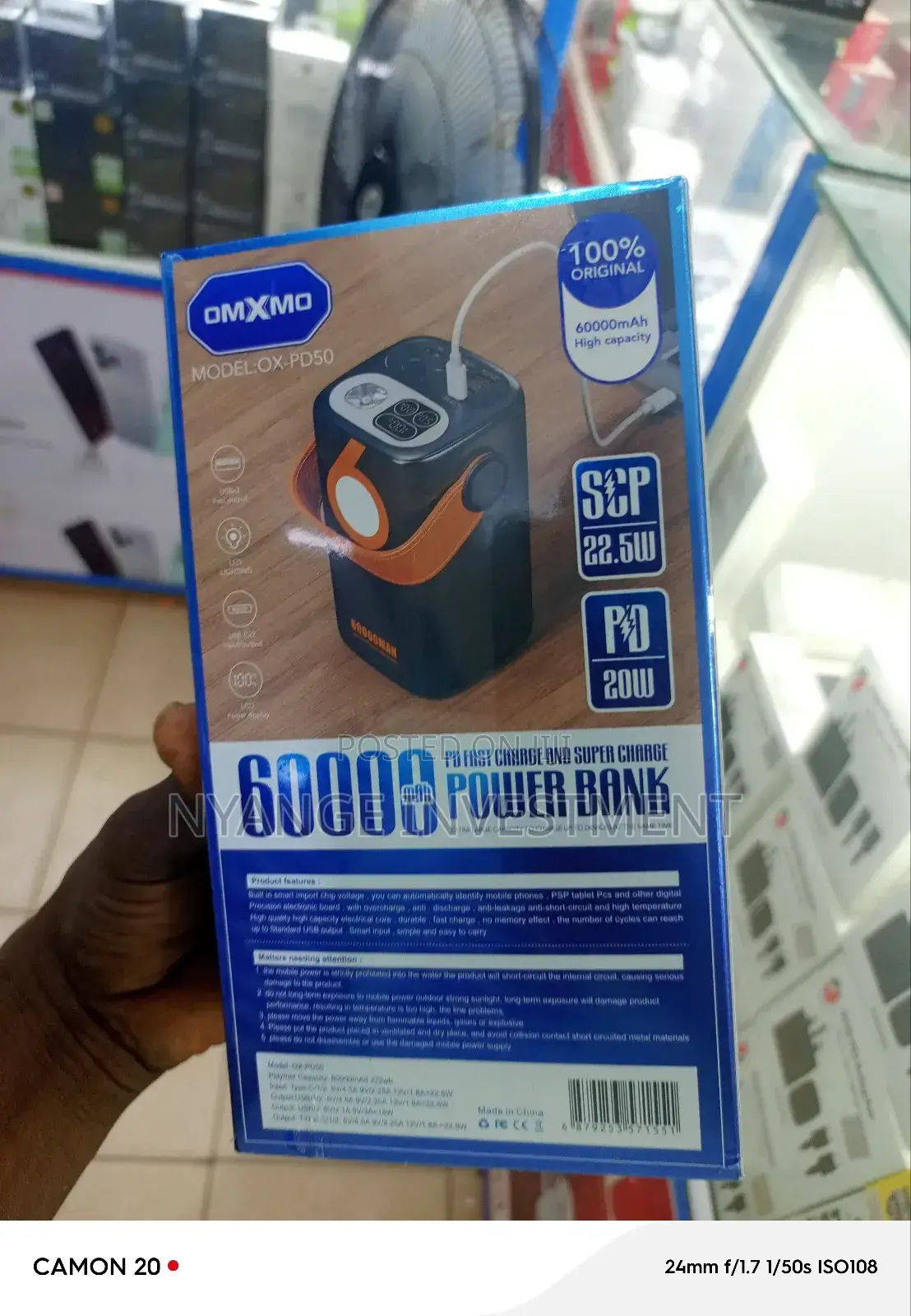 60000 Omxmo Power Bank