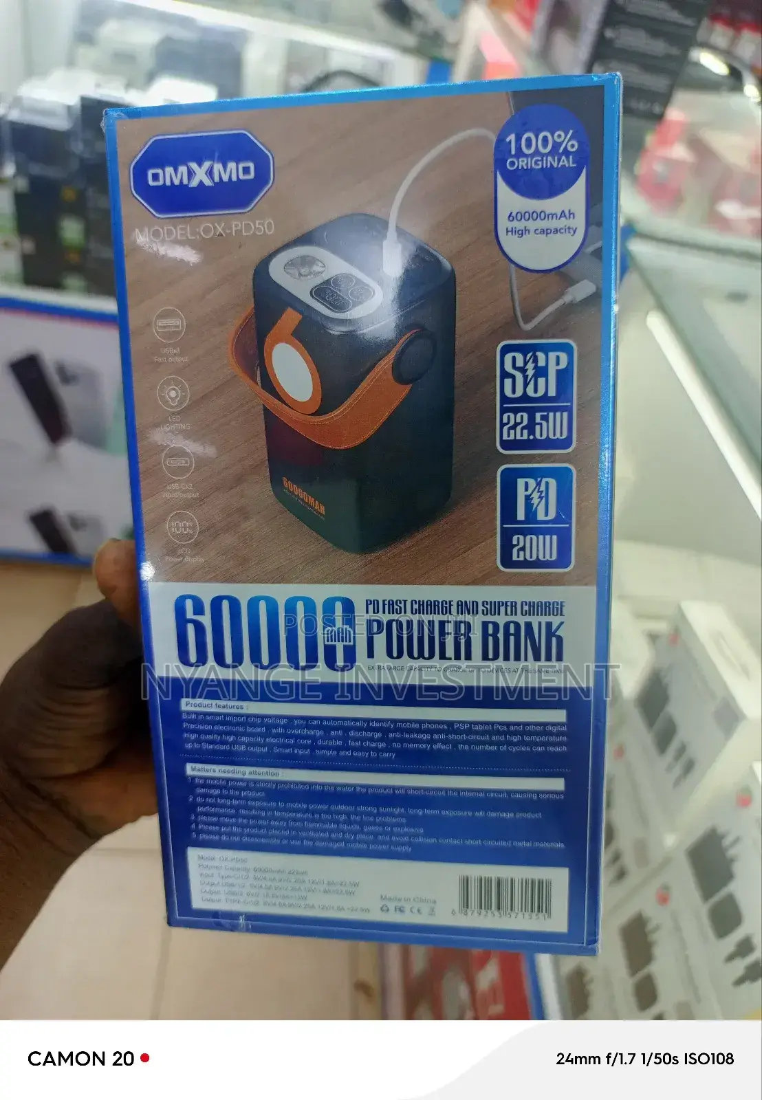60000 Omxmo Power Bank