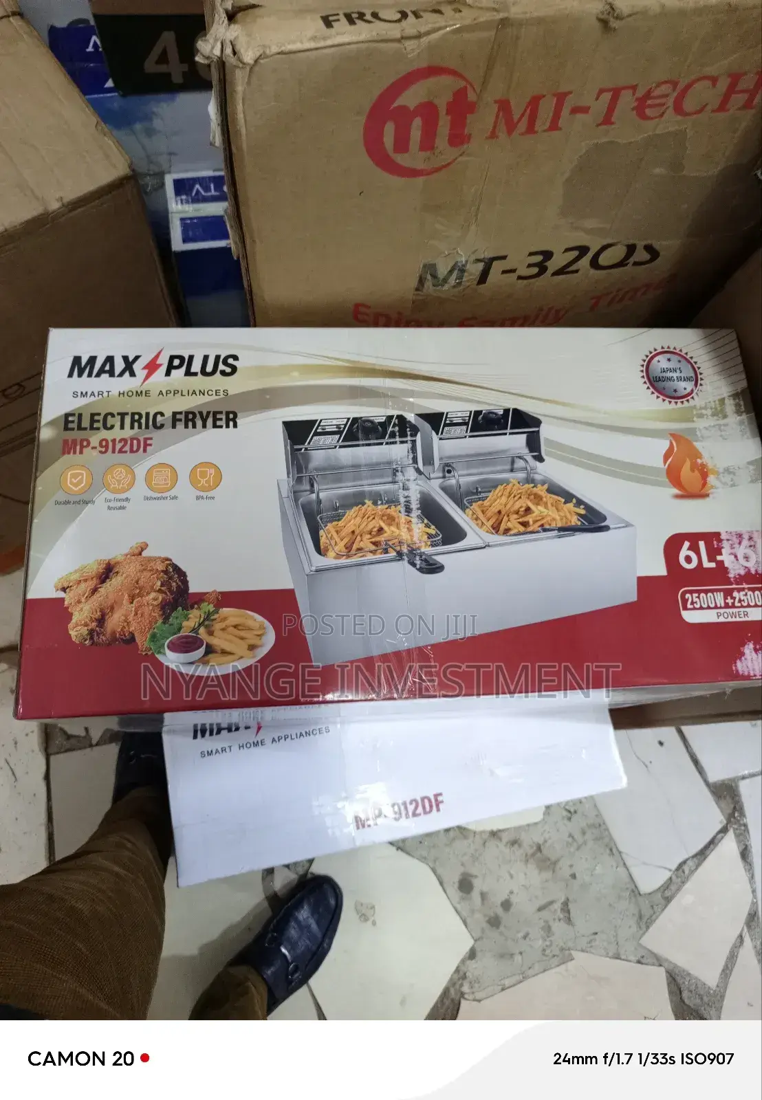 12l Deep Fryer. Max Plus Double Deep Fryer.