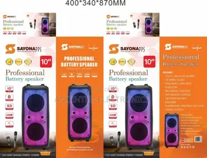 Sayona Speaker 10inches Rechargeable