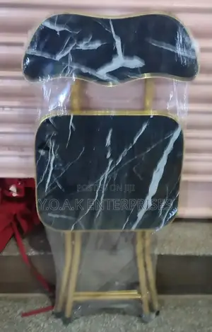 Square Foldable Table With a Chair