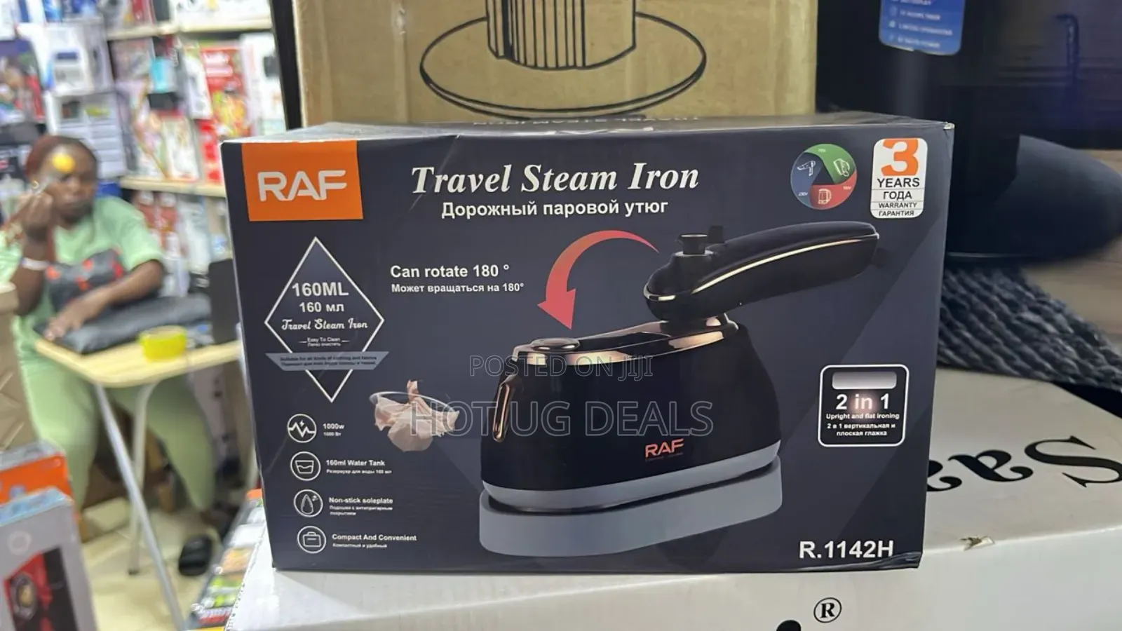 Raf Mini/Portable Steam Travel Iron