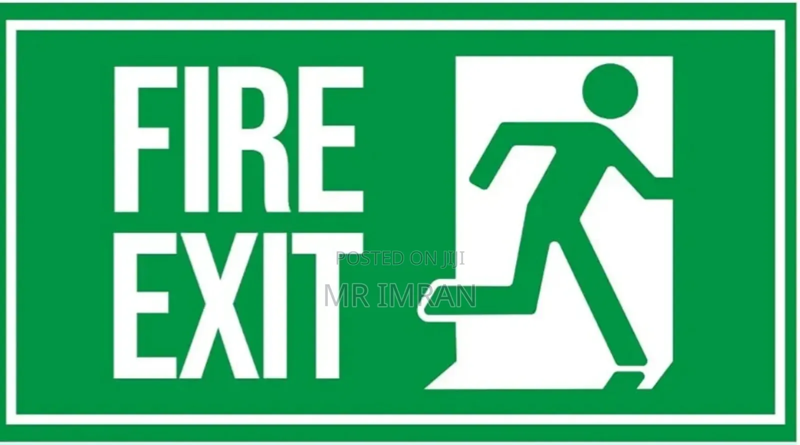 Emergency Safety Exit Sign