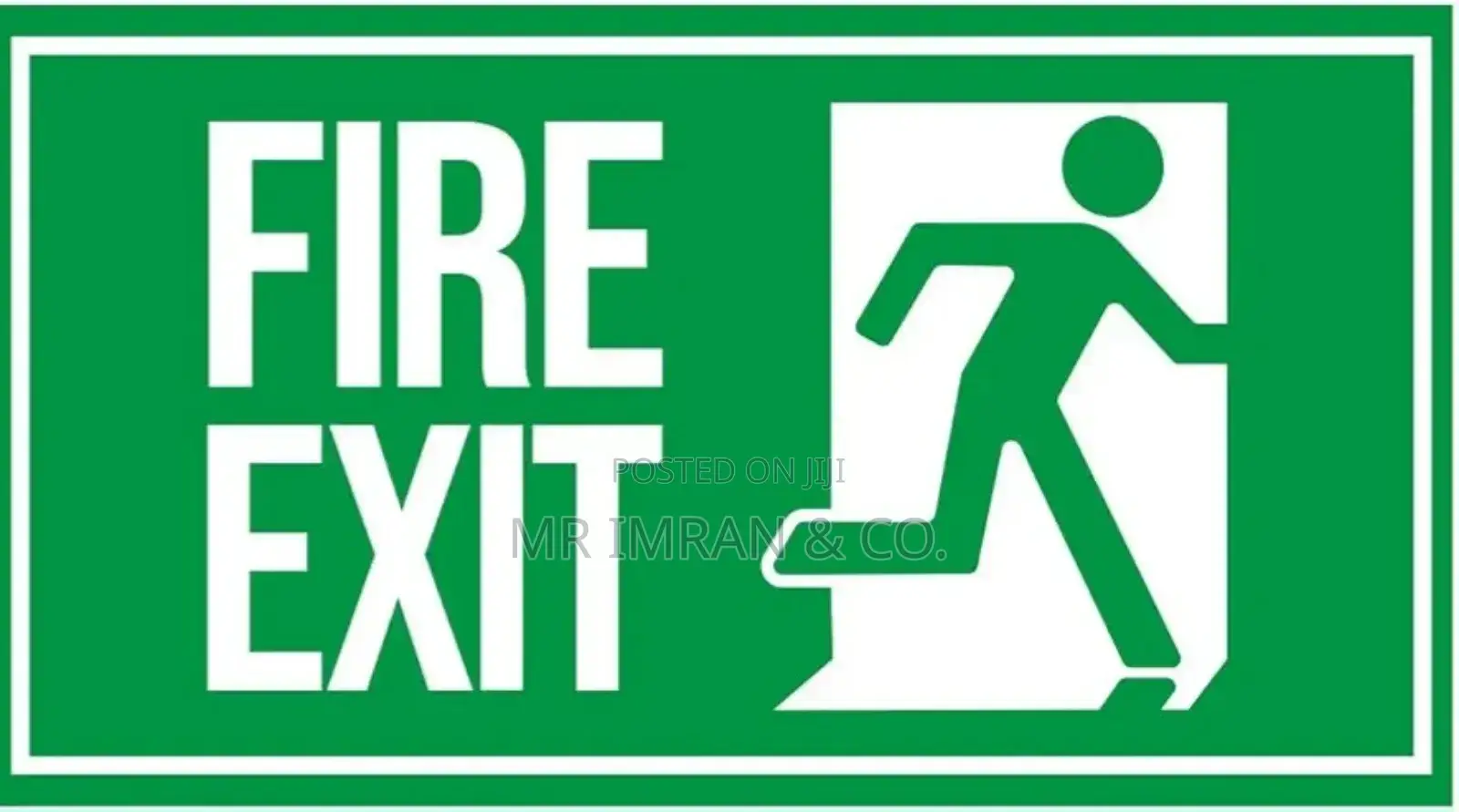 Emergency Safety Exit Sign