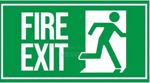 Emergency Safety Exit Sign