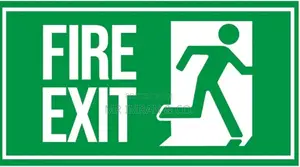 Emergency Safety Exit Sign