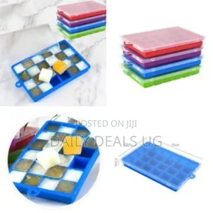 1 Piece of 24 Tray With Lids,Bpa Free Silicone Ice Cube