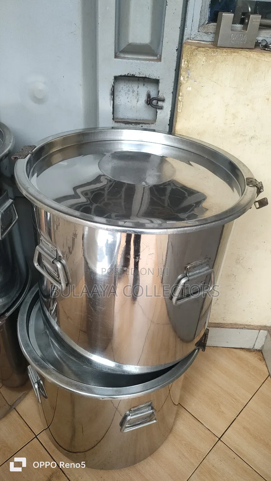 Uk Used 60l Saucepans, Stainless Steel