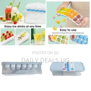 Ice Cube Trays, Easy-Release Silicone Flexible 12-Ice Cube Trays