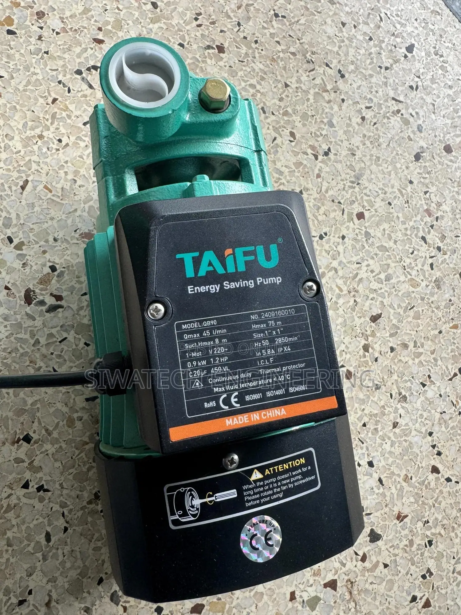 Ac Surface Booster Pumps, Head 75, Discharge 3cubics 1”