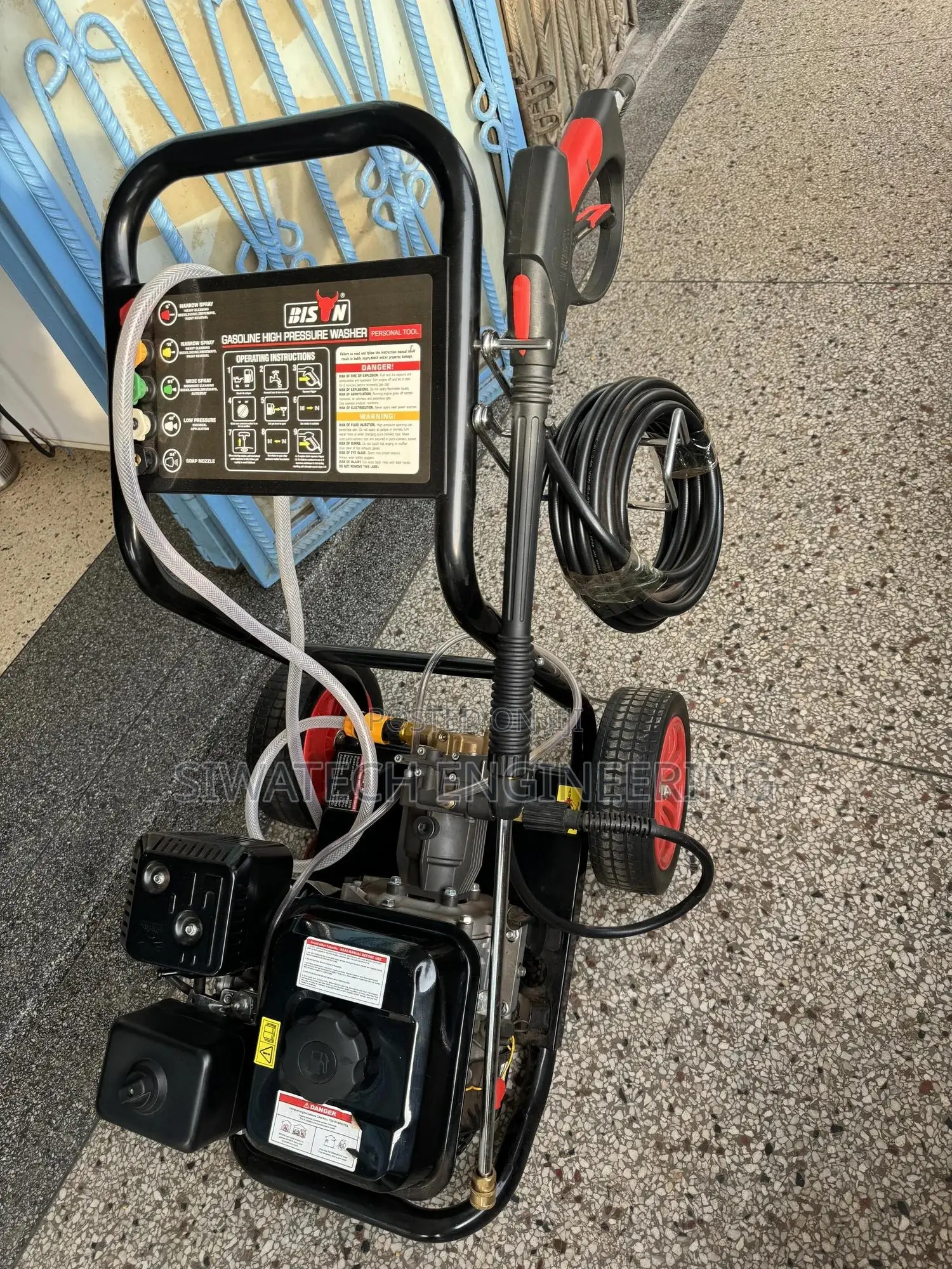 Petrol Pressure Car Washer 7hp, 180-200 Bar, 9l/Min 180b