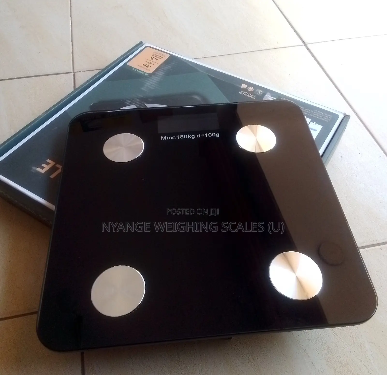 Tempered Glass Weigh Scale Digital Body Bathroom Weighing Scale 180kg