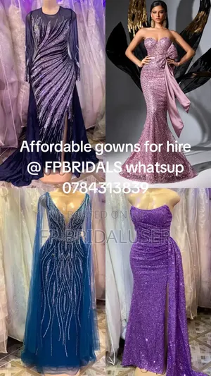 Classy Long Black Top Pearl Dress for Hire