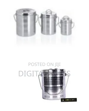 Stainless Steel Deep Tins With Lids (Set of 4) -(Capacity of 3 L, 2.5