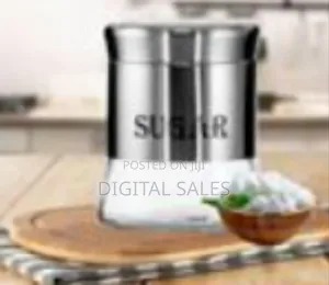 Et of 3 Storage Jars for Kitchen - 400ml Glass Jars With Shaker