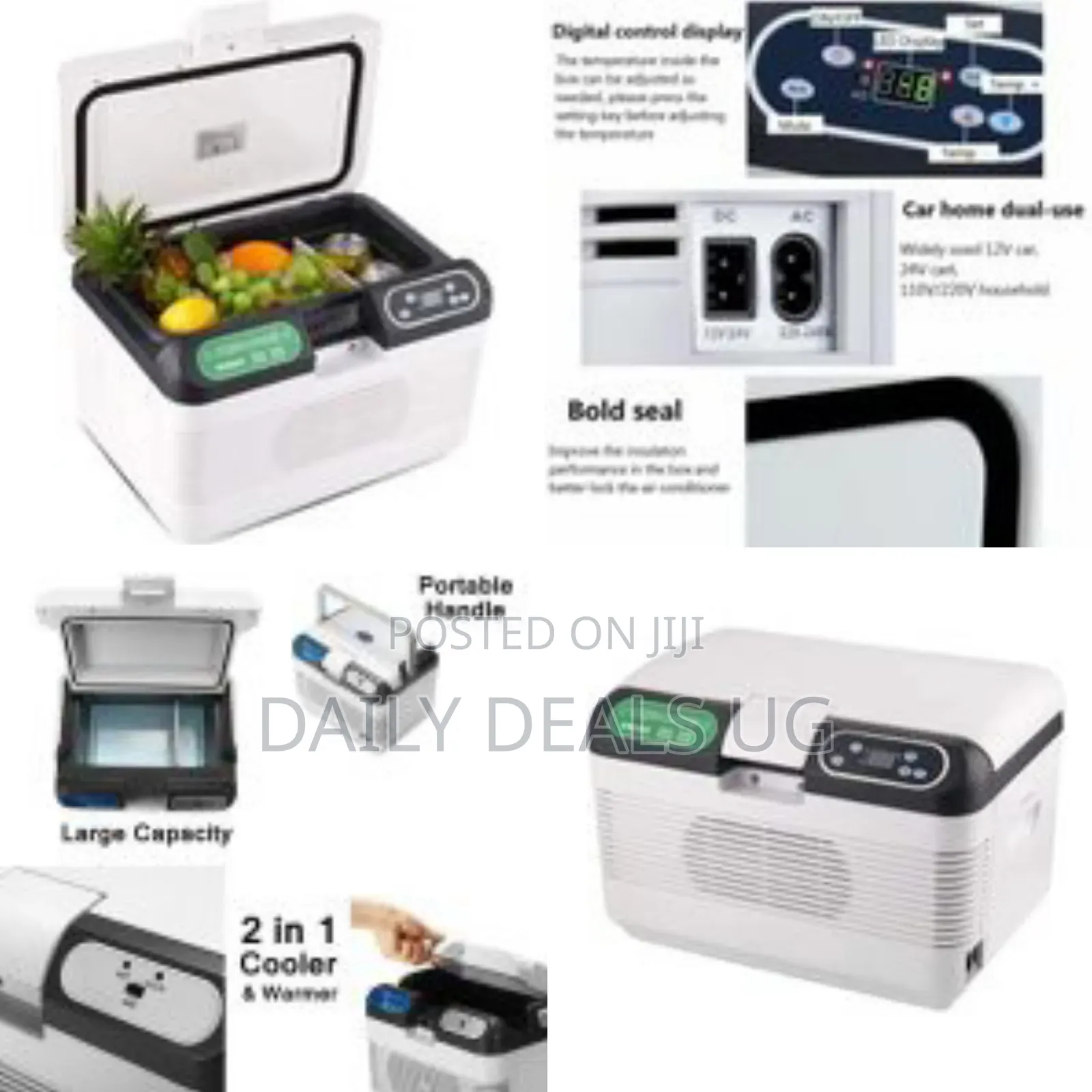 15l Portable Refrigerator,Car Fridge Cooler,Hot and Cold Function Smal