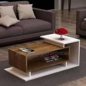 Centre Tables/White Brown Center Table/Center Tables/Centre/ Table