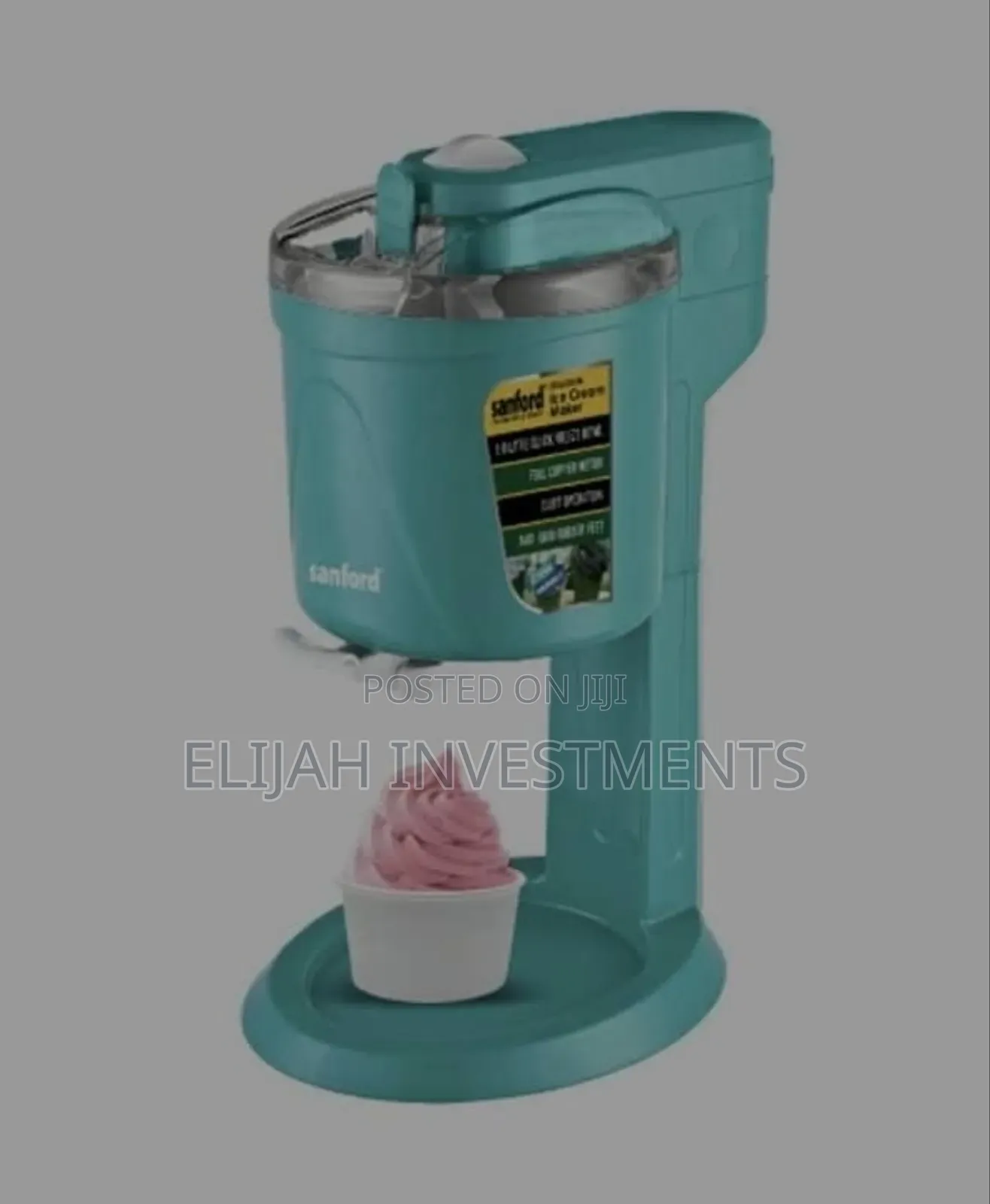 Sanford Ice Cream Maker, 1000ml Bowl, 15w,