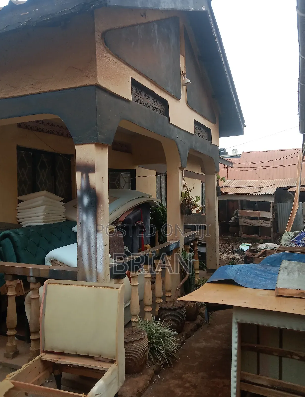Land On Salama Road With Rental Shops And House On Sale