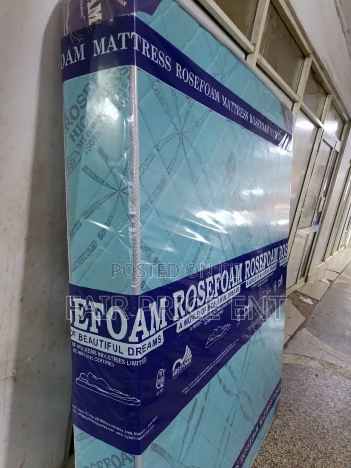 Rosefoam Premium High Density Smart. 6*6*6inches.( Blue)