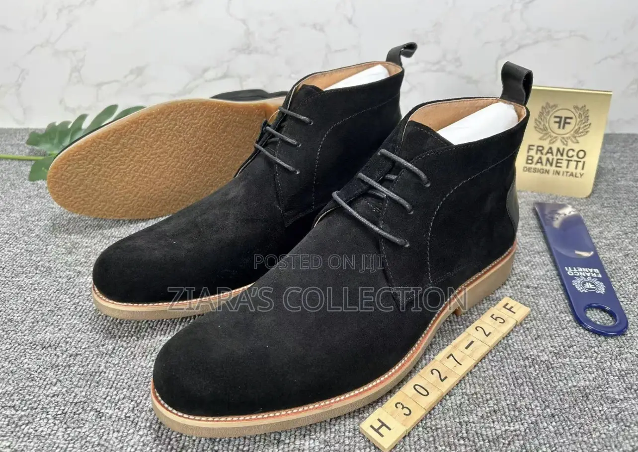 Franco Banneti Suede And Rubber Sole Boots