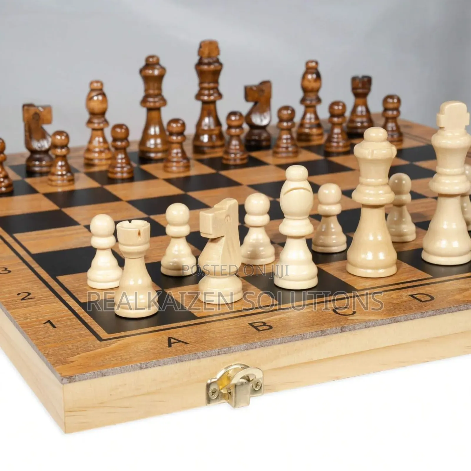 Zoocen 3-in-1 Wooden Chess| Checkers| Backgammon| Board Game