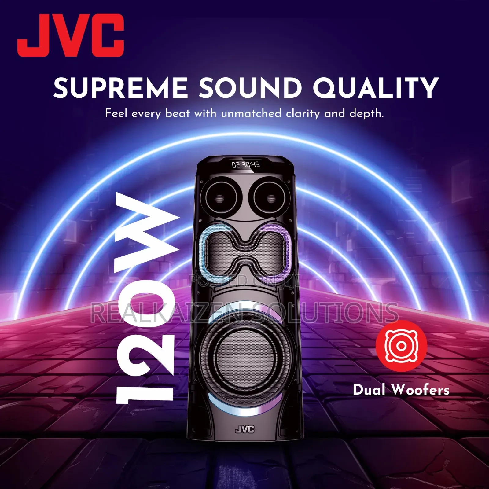 JVC Hifi Portable Party Speaker With Wireless Microphone