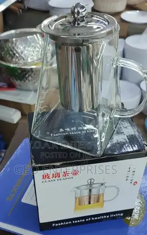 Glass Tea Pot With Stainless Steel Sieve