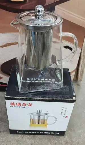 Glass Tea Pot With Stainless Steel Sieve