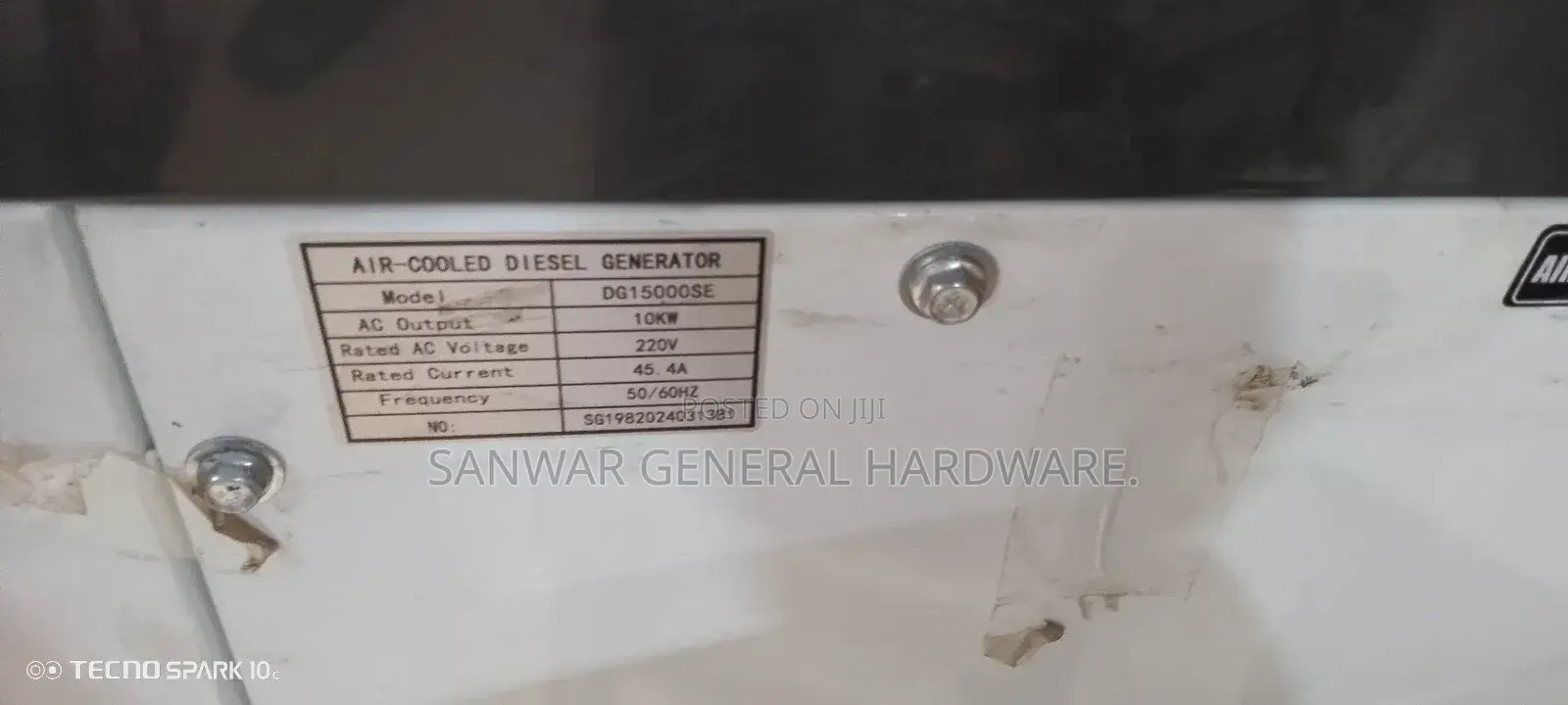 10kva-Diesel Silent Generator(Easy Power) Remote, Button Key Starter.