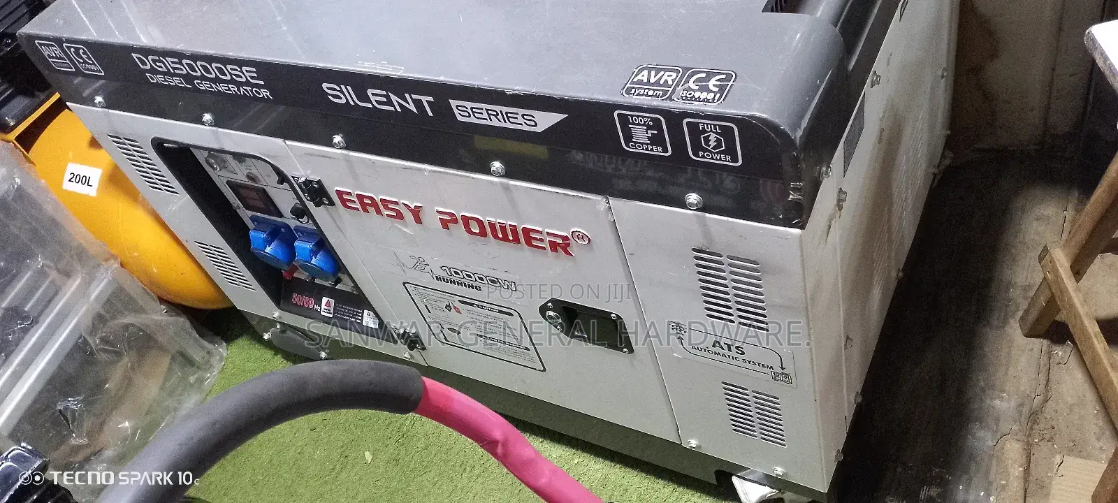 10kva-Diesel Silent Generator(Easy Power) Remote, Button Key Starter.