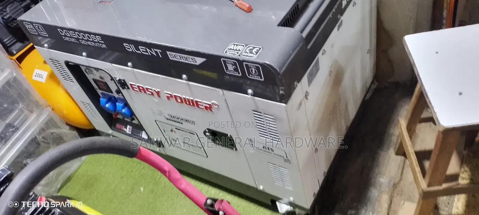 10kva-Diesel Silent Generator(Easy Power) Remote, Button Key Starter.