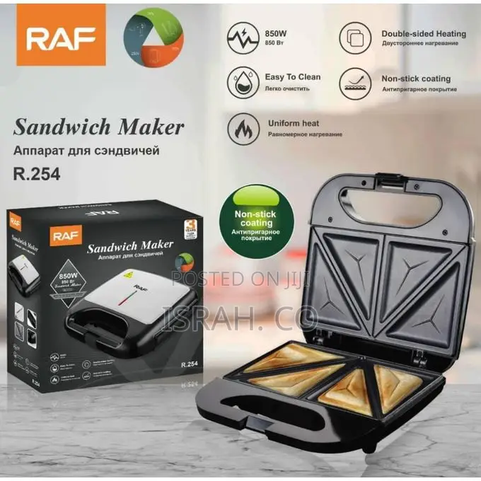 Raf 2 Slices of Egg Roasting Non-Stick Sandwich Toaster Sandwich Maker
