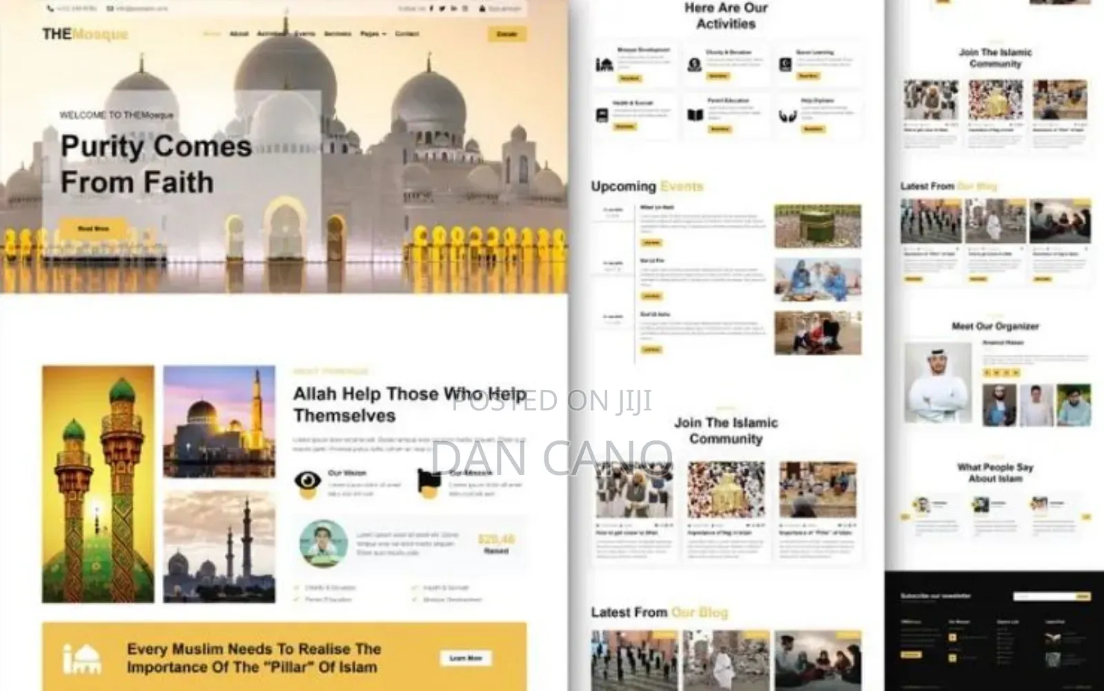 Religious Website Design in Uganda | Domain and Hosting