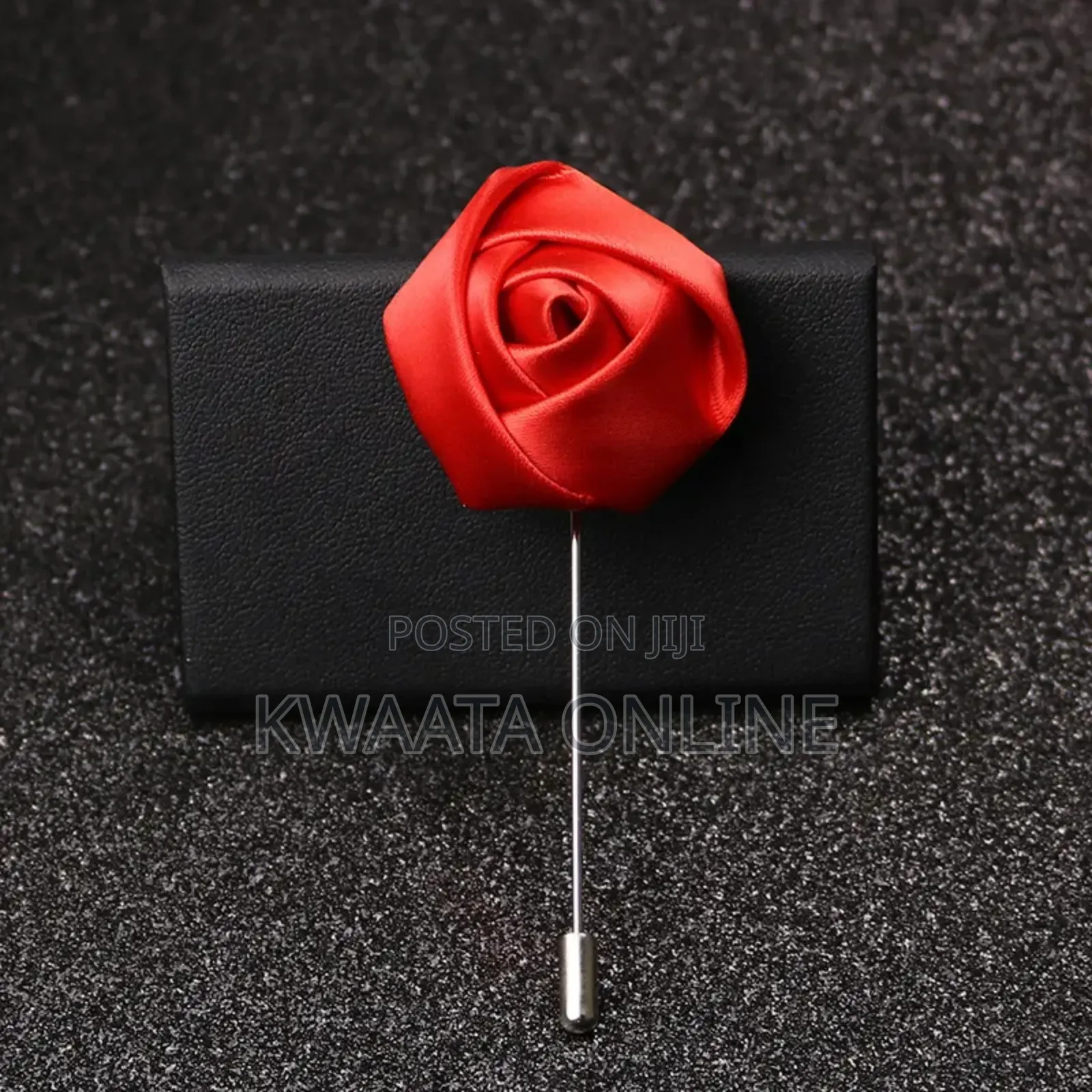 Men's Lapel Pin Fabric Flower Decor Boutonniere Pin Wedding Brooch