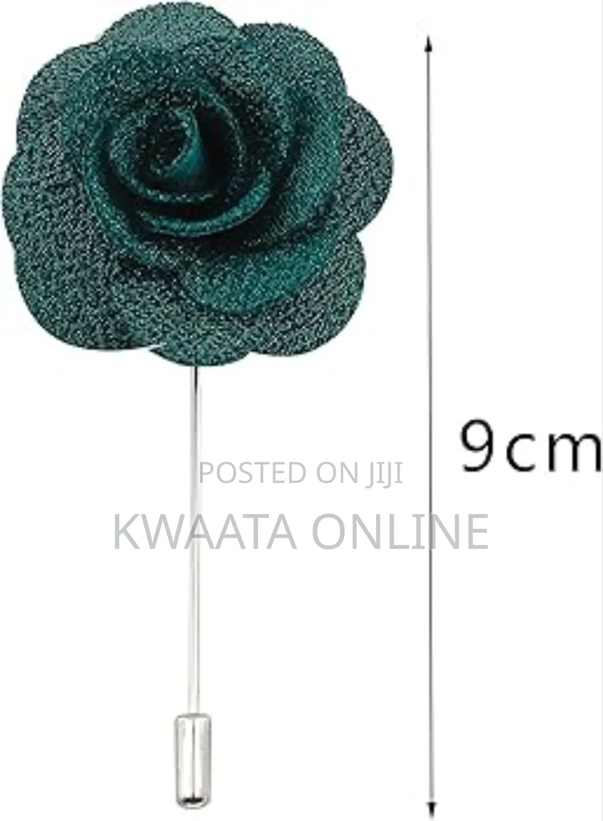 Men's Lapel Pin Fabric Flower Decor Boutonniere Pin Wedding Brooch
