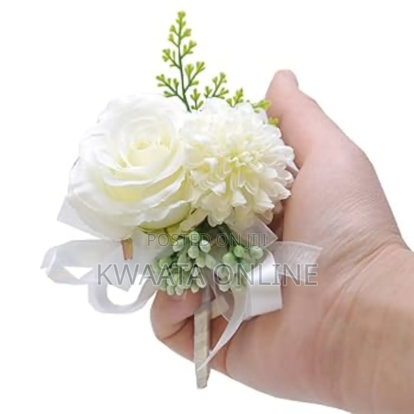 Artificial Wrist Flower Rose Bride Grooms Wedding Hand Flower Decor