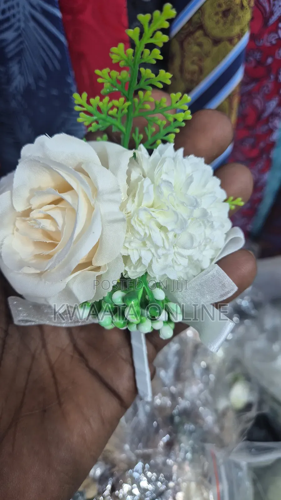 Artificial Wrist Flower Rose Bride Grooms Wedding Hand Flower Decor