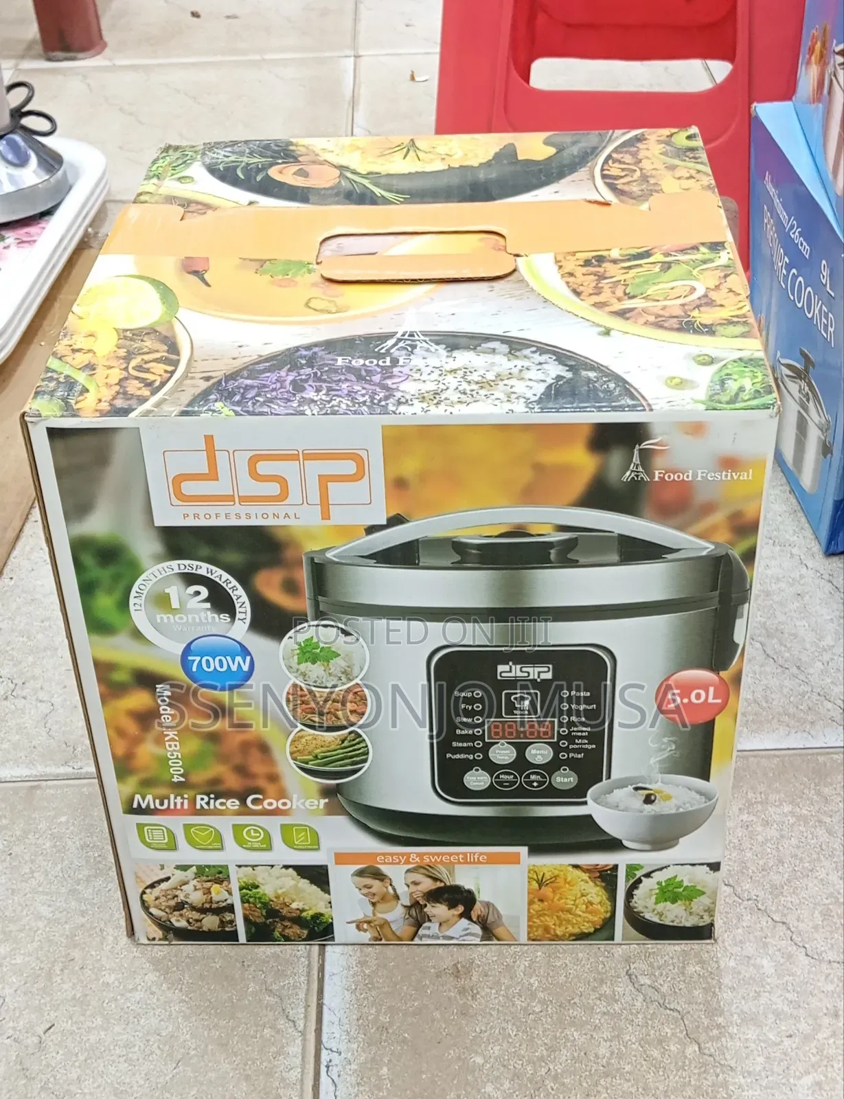 DSP 5.0l Multifunctional Rice Cooker – 12 Programs, 700w, Stainless.