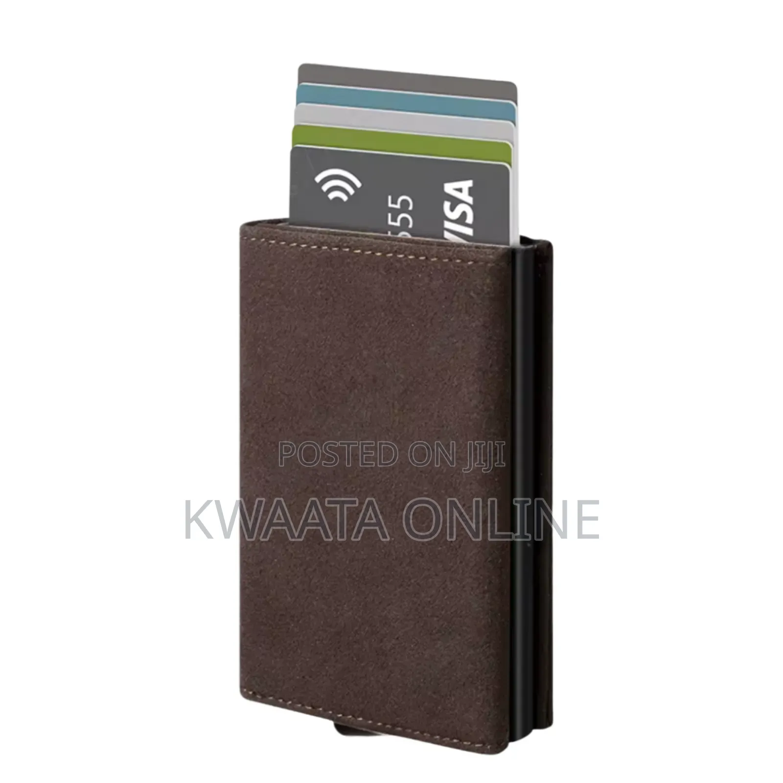 Mens Wallet, Slim Pop Up Card Holder Smart Card Cases With Coin Pocket