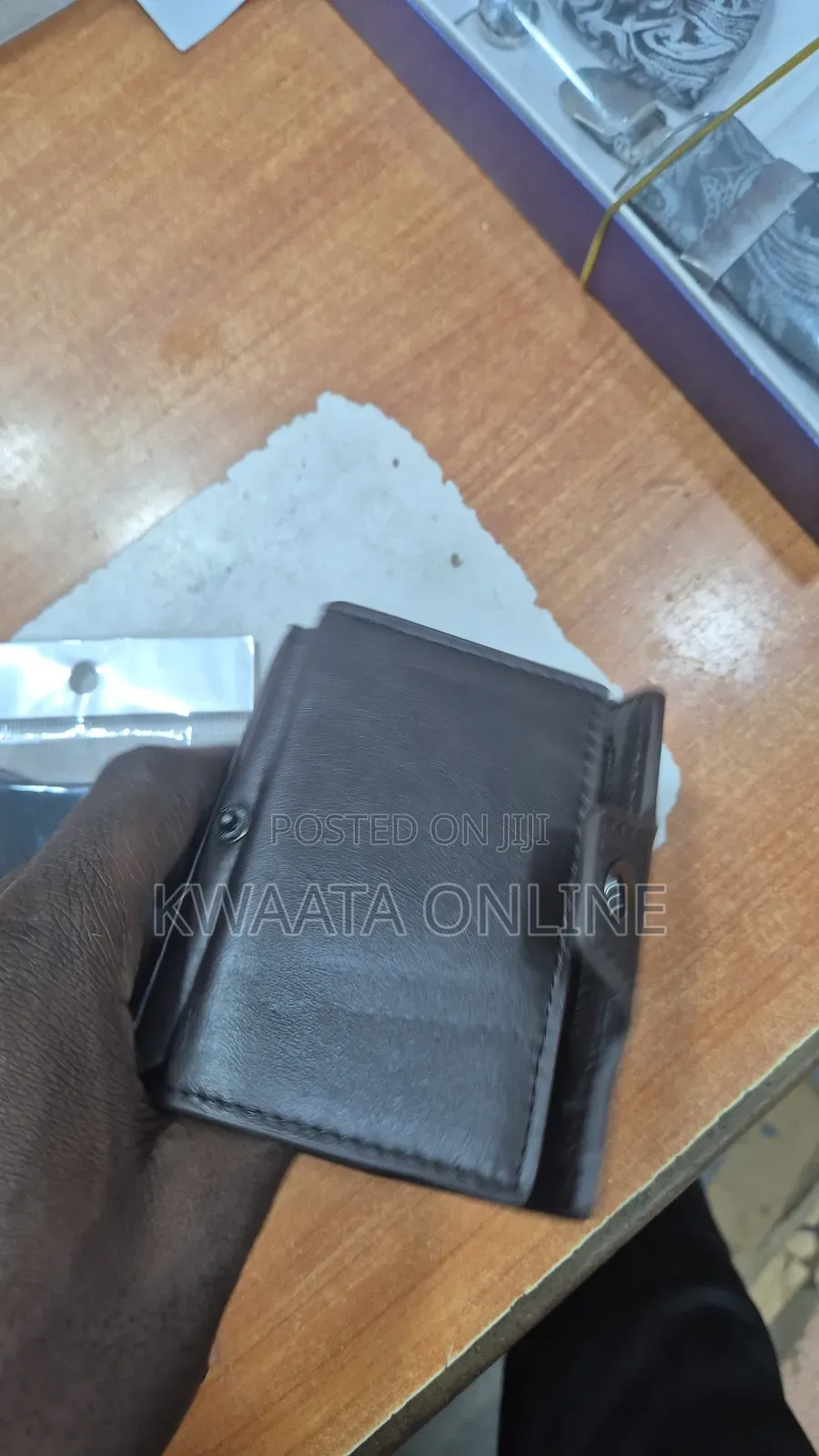Mens Wallet, Slim Pop Up Card Holder Smart Card Cases With Coin Pocket
