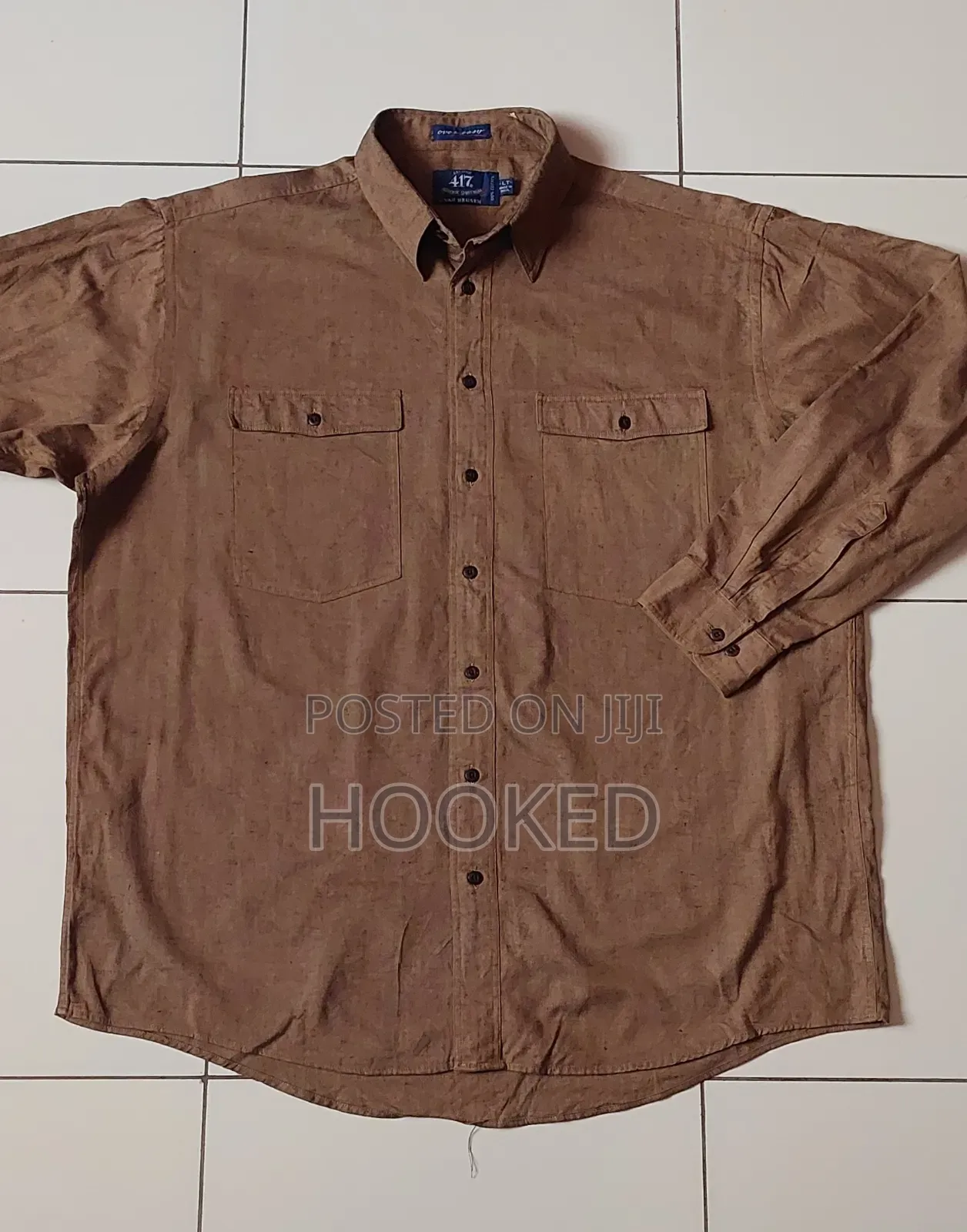 Plain Bronze Shirt for Plus Size Gents