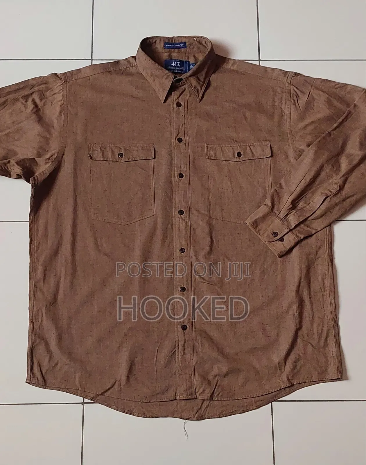 Plain Bronze Shirt for Plus Size Gents