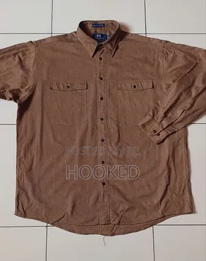 Plain Bronze Shirt for Plus Size Gents