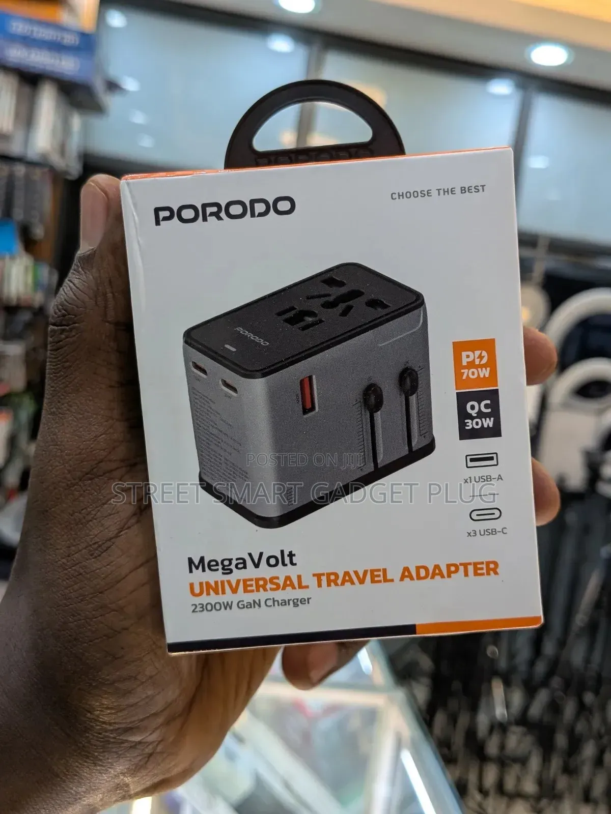 Porodo Mega Volt Universal Travel Adapter